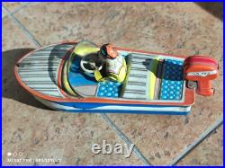 Vintage 1960 Toy Police Car Rendorseg Lemezaru Gyar Hungary Rare Parts Only Rare