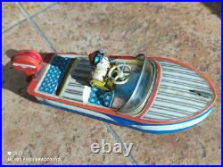 Vintage 1960 Toy Police Car Rendorseg Lemezaru Gyar Hungary Rare Parts Only Rare