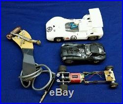 Vintage 1960's 1/24th Scale Cox Slot Car parts and controller