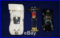 Vintage 1960's 1/24th Scale Cox Slot Car parts and controller