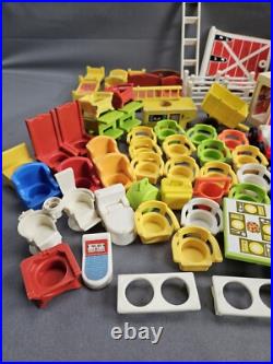 Vintage 1960's 70's Fisher Price Little People Lot Cars, Accessories & Parts