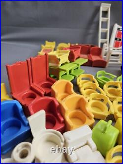 Vintage 1960's 70's Fisher Price Little People Lot Cars, Accessories & Parts