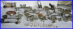 Vintage 1960's Chrome Accessory Interior/ Exterior Car Parts Lot. American MIX