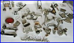 Vintage 1960's Chrome Accessory Interior/ Exterior Car Parts Lot. American MIX