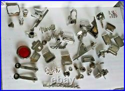 Vintage 1960's Chrome Accessory Interior/ Exterior Car Parts Lot. American MIX