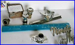 Vintage 1960's Chrome Accessory Interior/ Exterior Car Parts Lot. American MIX