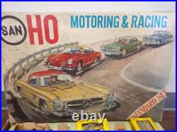 Vintage 1960's Marusan Japan HO scale Slot Car Standard Set For Parts ONLY Atlas
