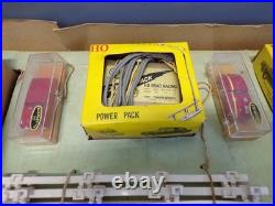 Vintage 1960's Marusan Japan HO scale Slot Car Standard Set For Parts ONLY Atlas