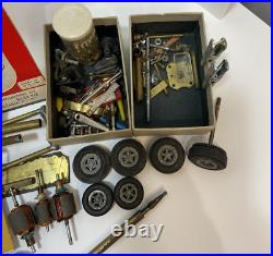 Vintage 1960s 1/32 1/24 Scale Slot Cars Cox Controller & Car Parts Lot