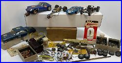 Vintage 1960s 1/32 1/24 Scale Slot Cars Cox Controller & Car Parts Lot