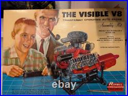 Vintage 1960s Renwal Model The Visible V8 Engine Model Assembly Kit See Descrip