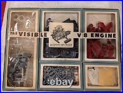 Vintage 1960s Renwal Model The Visible V8 Engine Model Assembly Kit See Descrip