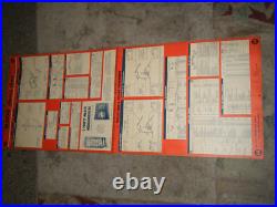 Vintage 1961 MOOG Chassis Car Parts Chart Cadillac Corvette T-Bird Auto Shop