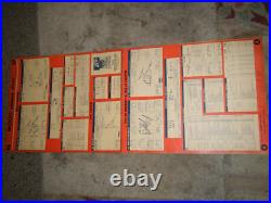 Vintage 1961 MOOG Chassis Car Parts Chart Cadillac Corvette T-Bird Auto Shop