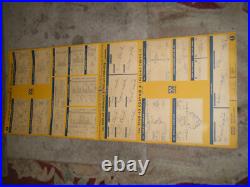 Vintage 1963 MOOG Chassis Car Parts Chart Cadillac Corvette T-Bird Auto Shop