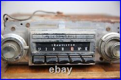 Vintage 1967 OLDSMOBILE OLDS AM/FM car RADIO GM AMFM push button parts repair