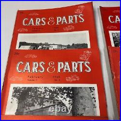 Vintage 1968 Cars And Parts Lot of 12 Magazines Complete Full Year Automobiles