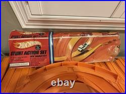 Vintage 1968 Hot Wheels Stunt Action Original Box Track Parts Lot Mattel Sweet16