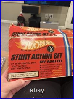 Vintage 1968 Hot Wheels Stunt Action Original Box Track Parts Lot Mattel Sweet16
