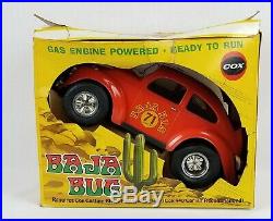 Vintage 1970s Cox VW Baja Bug 71 Gas Engine Car Toy Model Parts or Repair Only
