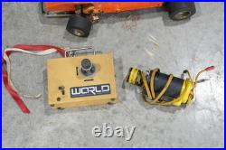 Vintage 1970s Gas Powered Engine RC Car World Transmitter Control Parts Repair
