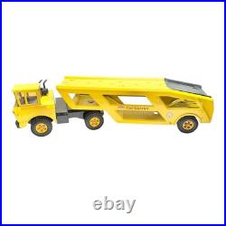 Vintage 1970s Tonka Yellow Metal Car Carrier Truck Toy 2pcs Working Parts