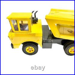 Vintage 1970s Tonka Yellow Metal Car Carrier Truck Toy 2pcs Working Parts