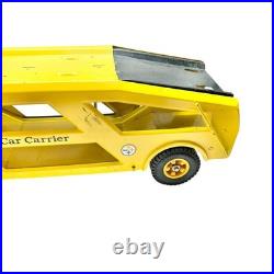 Vintage 1970s Tonka Yellow Metal Car Carrier Truck Toy 2pcs Working Parts