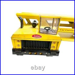Vintage 1970s Tonka Yellow Metal Car Carrier Truck Toy 2pcs Working Parts