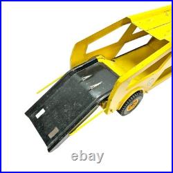 Vintage 1970s Tonka Yellow Metal Car Carrier Truck Toy 2pcs Working Parts