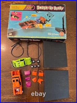 Vintage 1971 Kenner SSP Smash Up Derby Car Set with Box MISSING FEW PARTS