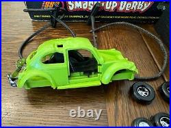 Vintage 1971 Kenner SSP Smash Up Derby Car Set with Box MISSING FEW PARTS