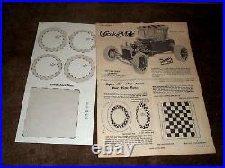 Vintage 1973 Lindberg Toys Check Mate T Bucket Motorized Car Model Kit In Box