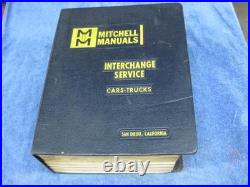 Vintage 1973 Mitchell Parts Interchange Manual Domestic Cars And Trucks