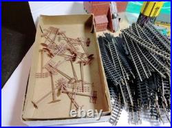 Vintage 1985 Train Car Lot With Tracks And A lot Of Extras Parts