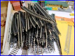 Vintage 1985 Train Car Lot With Tracks And A lot Of Extras Parts