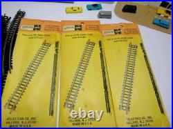 Vintage 1985 Train Car Lot With Tracks And A lot Of Extras Parts