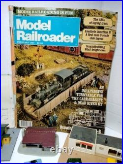 Vintage 1985 Train Car Lot With Tracks And A lot Of Extras Parts