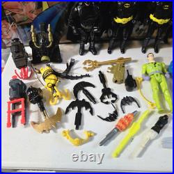 Vintage 1989-1994 Kenner Batman Figures Batmobile Batwing Playset Parts Lot