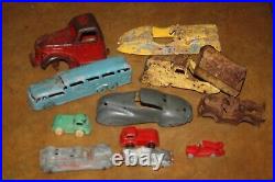 Vintage 40's Car Truck Lot Diecast -Cast Iron Arcade Hubley Tootsie Parts Repair