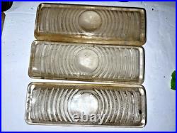 Vintage 50'S CHEVROLET Chevy TRUCK Lamp GLASS LENS DOME LIGHT Old Car parts Lot