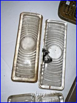 Vintage 50'S CHEVROLET Chevy TRUCK Lamp GLASS LENS DOME LIGHT Old Car parts Lot