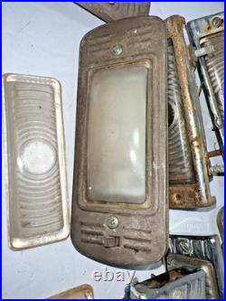 Vintage 50'S CHEVROLET Chevy TRUCK Lamp GLASS LENS DOME LIGHT Old Car parts Lot