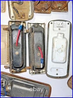 Vintage 50'S CHEVROLET Chevy TRUCK Lamp GLASS LENS DOME LIGHT Old Car parts Lot