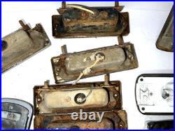 Vintage 50'S CHEVROLET Chevy TRUCK Lamp GLASS LENS DOME LIGHT Old Car parts Lot