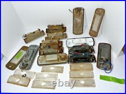 Vintage 50'S CHEVROLET Chevy TRUCK Lamp GLASS LENS DOME LIGHT Old Car parts Lot