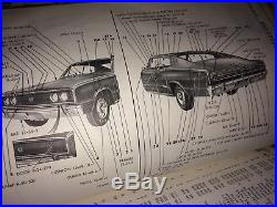 Vintage 60's 1967,1968 OEM Dodge Dealer Mopar Car Parts Catalog, 426 Hemi, Charger