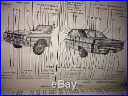 Vintage 60's 1967,1968 OEM Dodge Dealer Mopar Car Parts Catalog, 426 Hemi, Charger