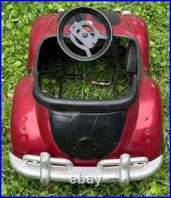 Vintage 70's Junior Sportster Volkswagen Beetle TS-110 Pedal Car Bug PARTS READ Vintage 70's Junior Sportster Volkswagen Beetle TS-110 Pedal Car Bug PARTS READ