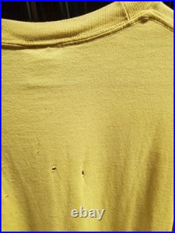 Vintage 90'S 5.0 RESTO Ford Mustang Parts OG Shop Car Yellow Shirt Size X Large